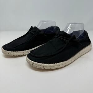 Hey Dude Women's Sneakers 11 Black Wendy L Casual Comfort Slip On Adjustable
